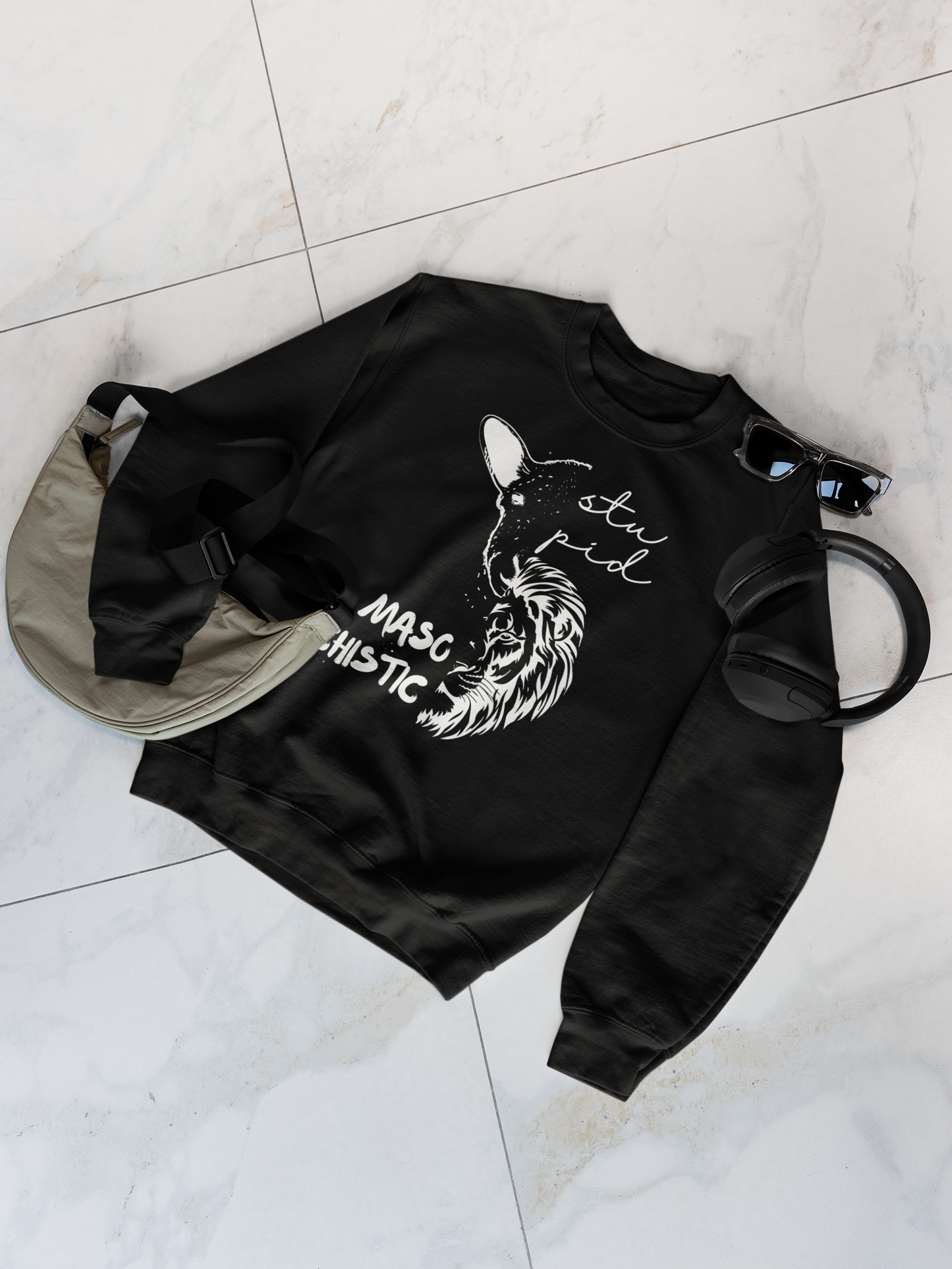Stupid Lamb Masochistic Lion | Sweatshirt