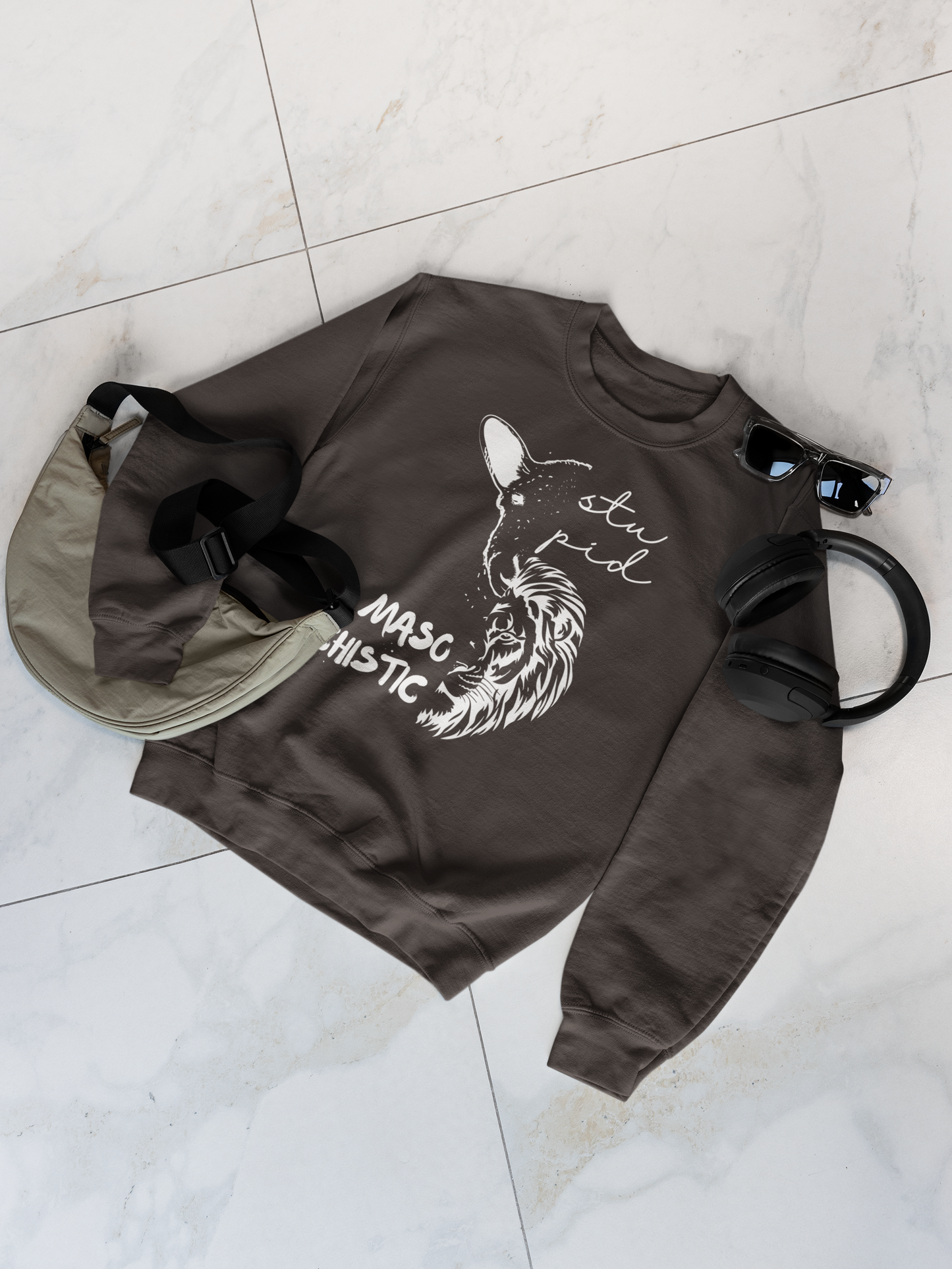 Stupid Lamb Masochistic Lion | Sweatshirt