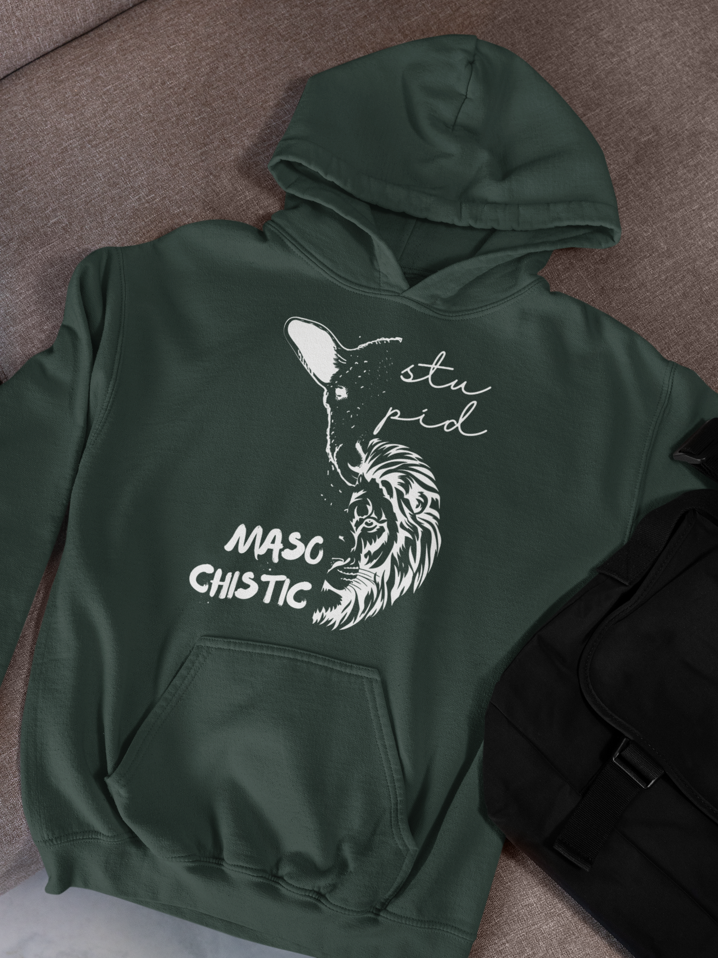 Stupid Lamb Masochistic Lion | Hoodie