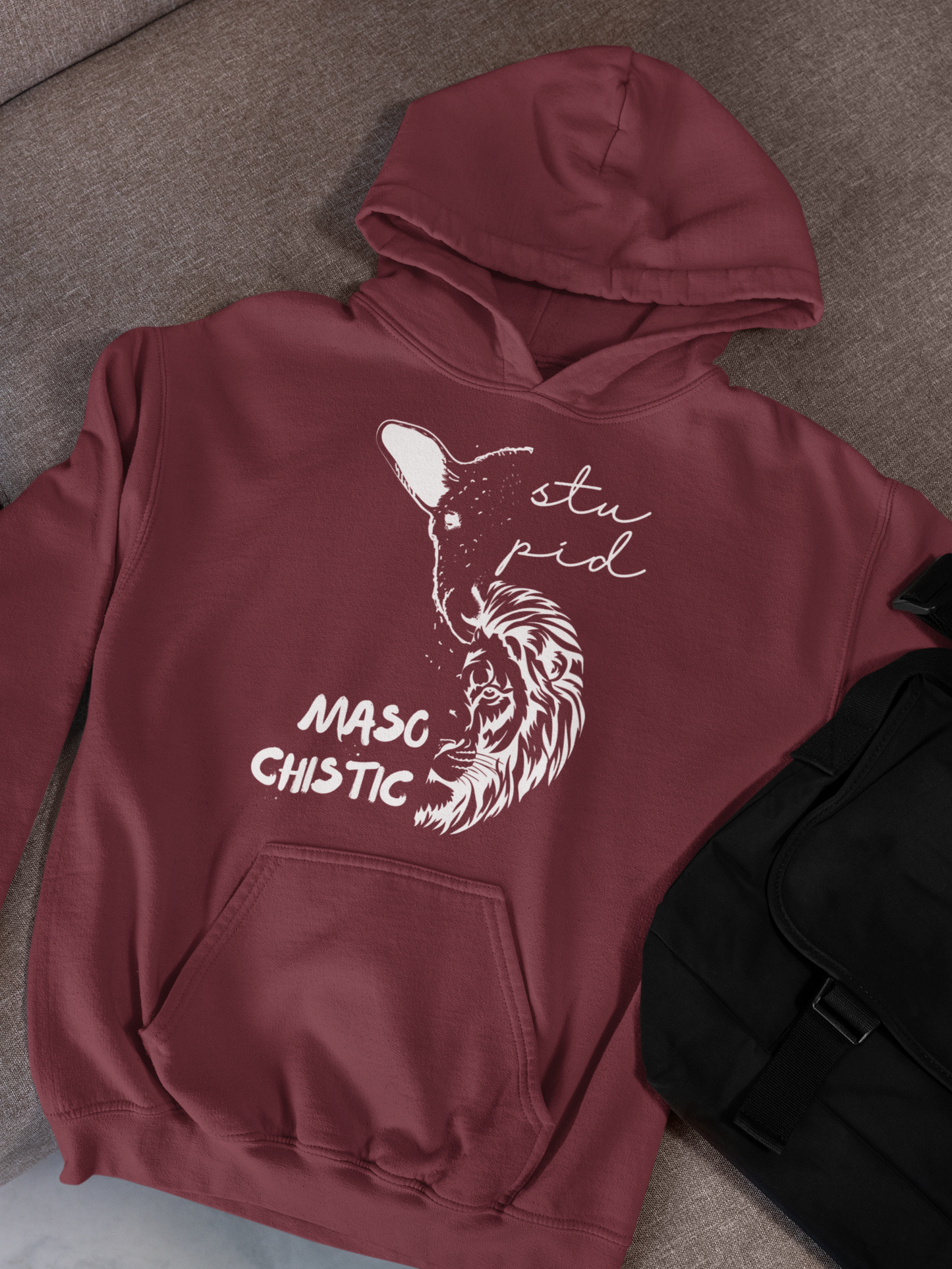 Stupid Lamb Masochistic Lion | Hoodie