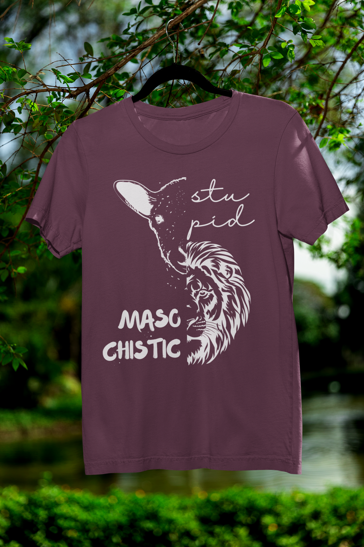 Stupid Lamb Masochistic Lion | Tee