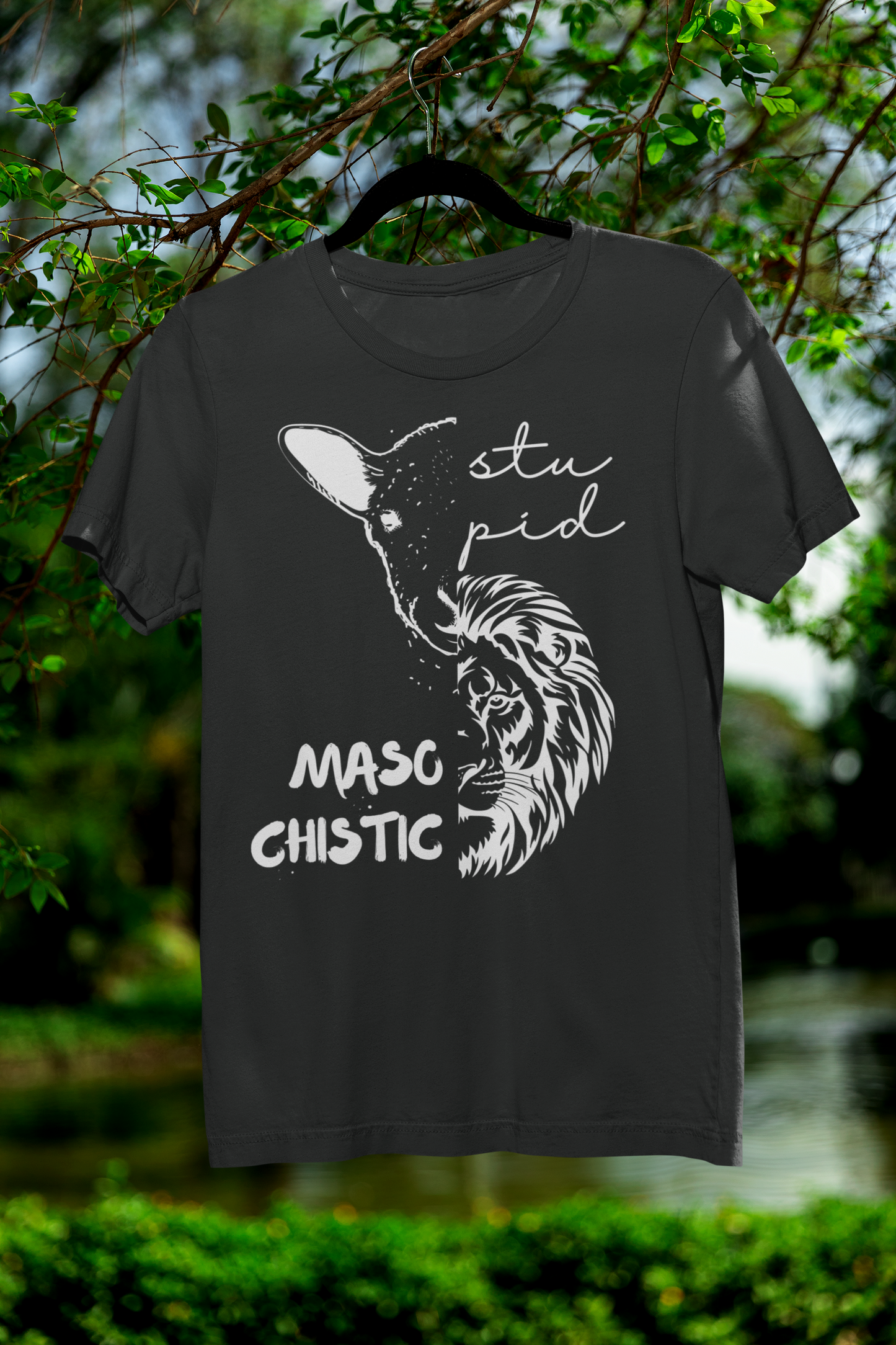 Stupid Lamb Masochistic Lion | Tee