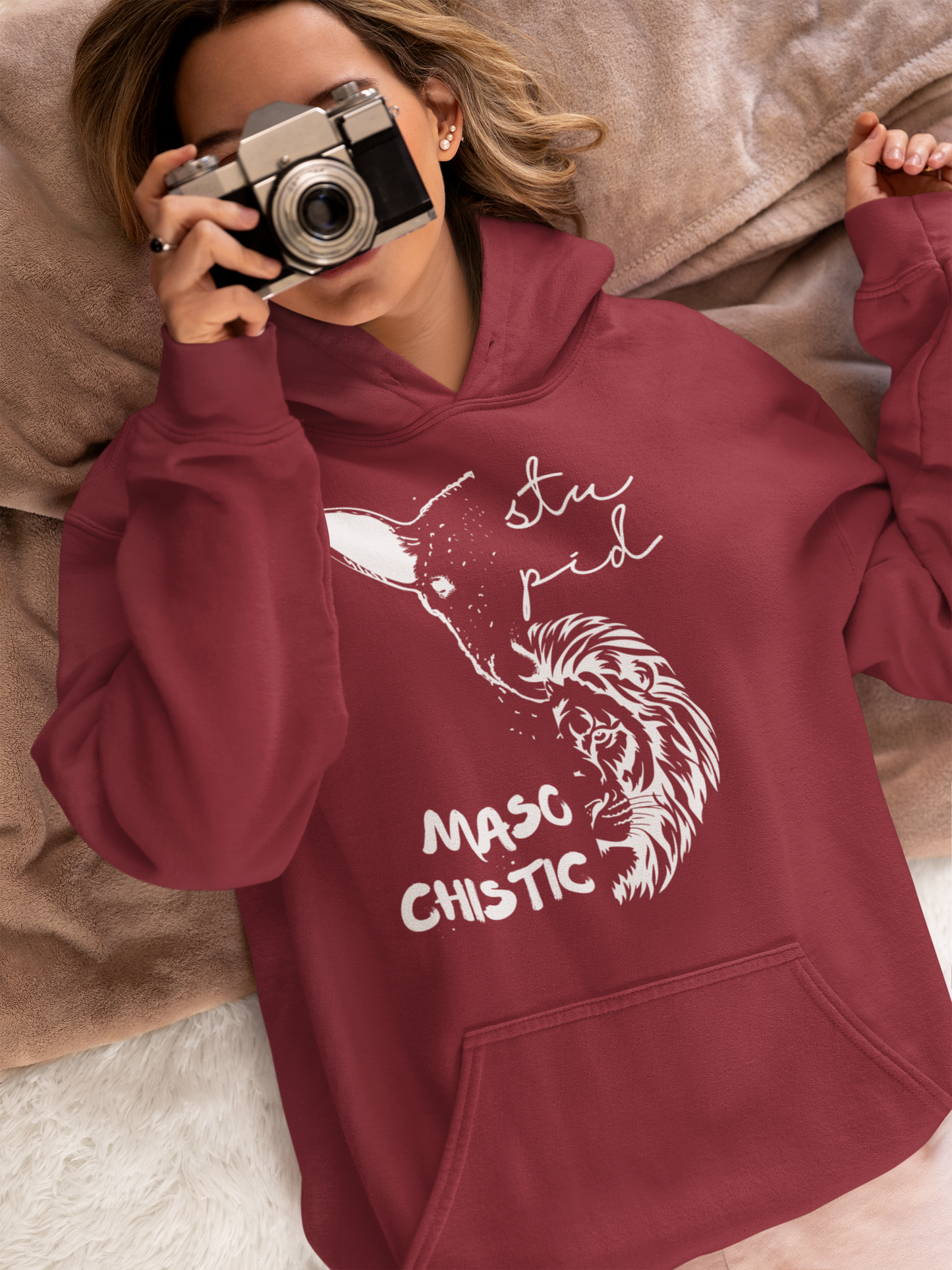 Stupid Lamb Masochistic Lion | Hoodie