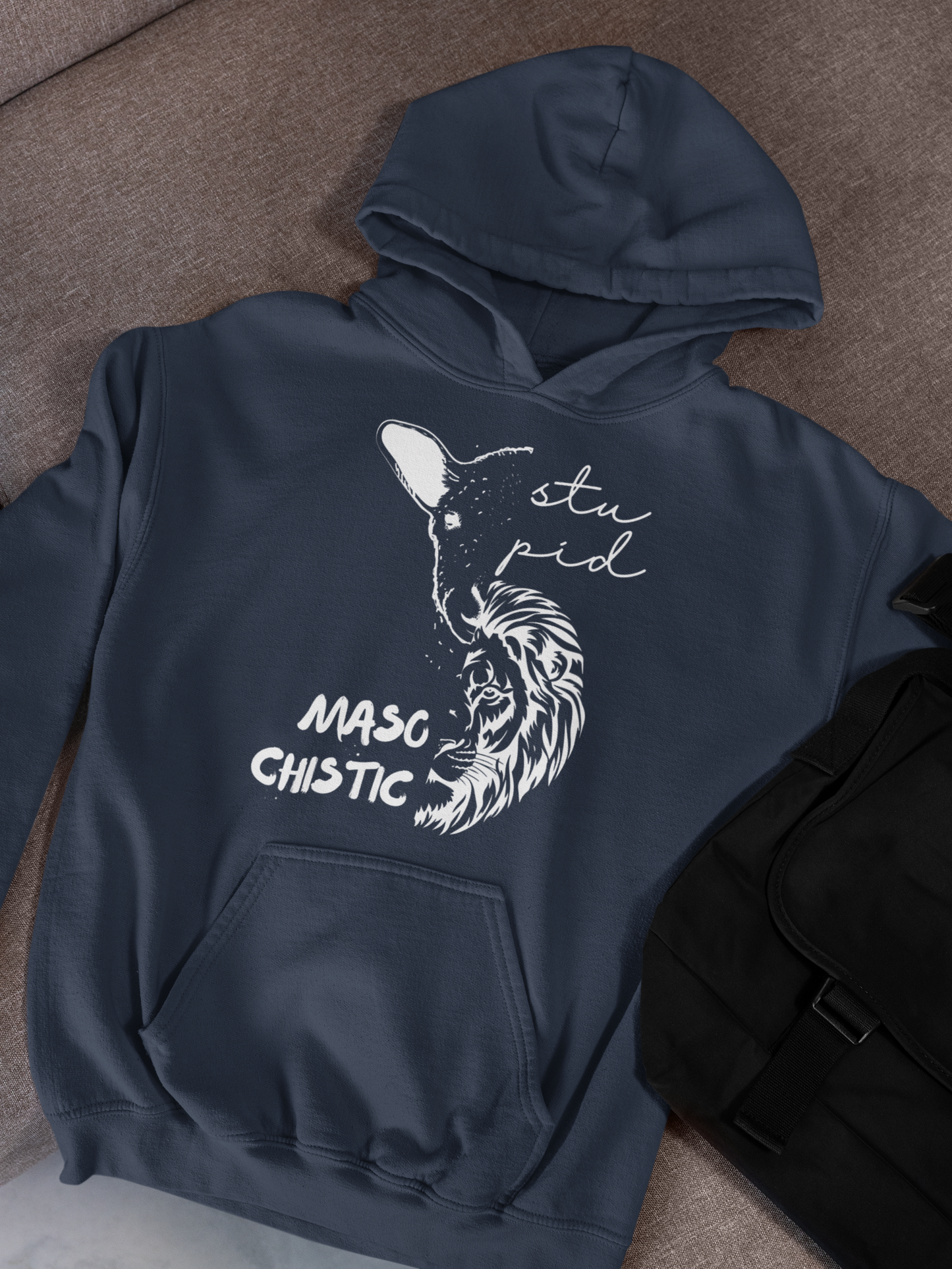 Stupid Lamb Masochistic Lion | Hoodie
