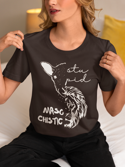 Stupid Lamb Masochistic Lion | Tee